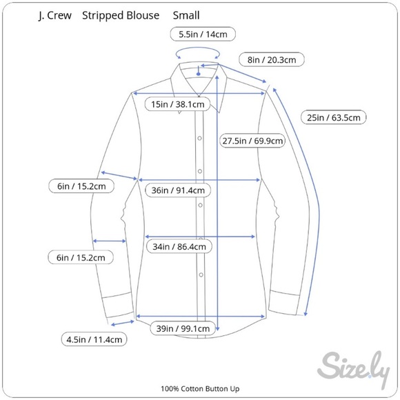 J. Crew Women’s Button Down Striped Blouse- Size S - Picture 8 of 8